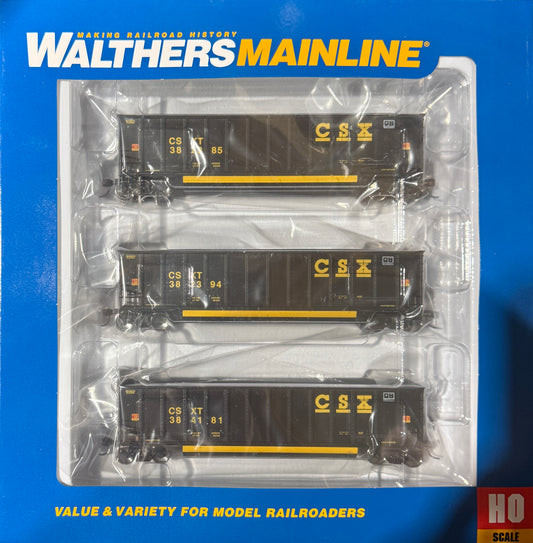 WALTHERS MAINLINE BETHGON COAL HOPPER 3 CAR SET - CSX