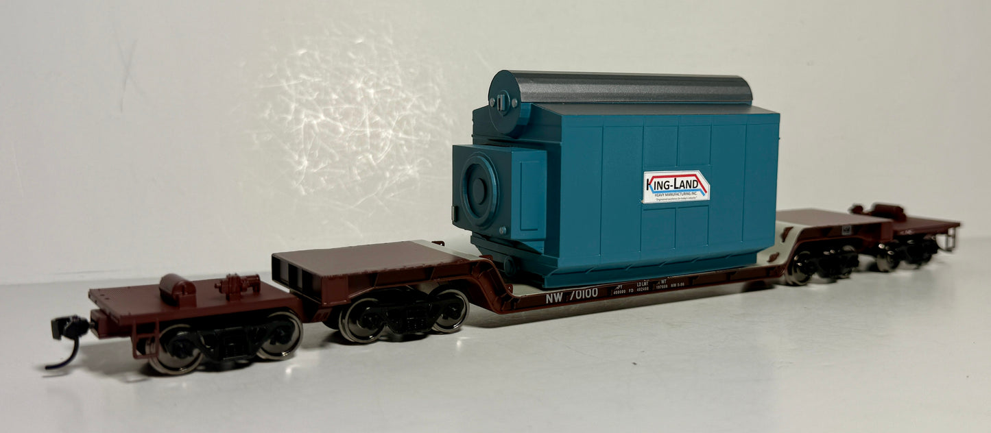 WALTHERS DEPRESSED CENTER FLAT CAR - NORFOLK & WESTERN