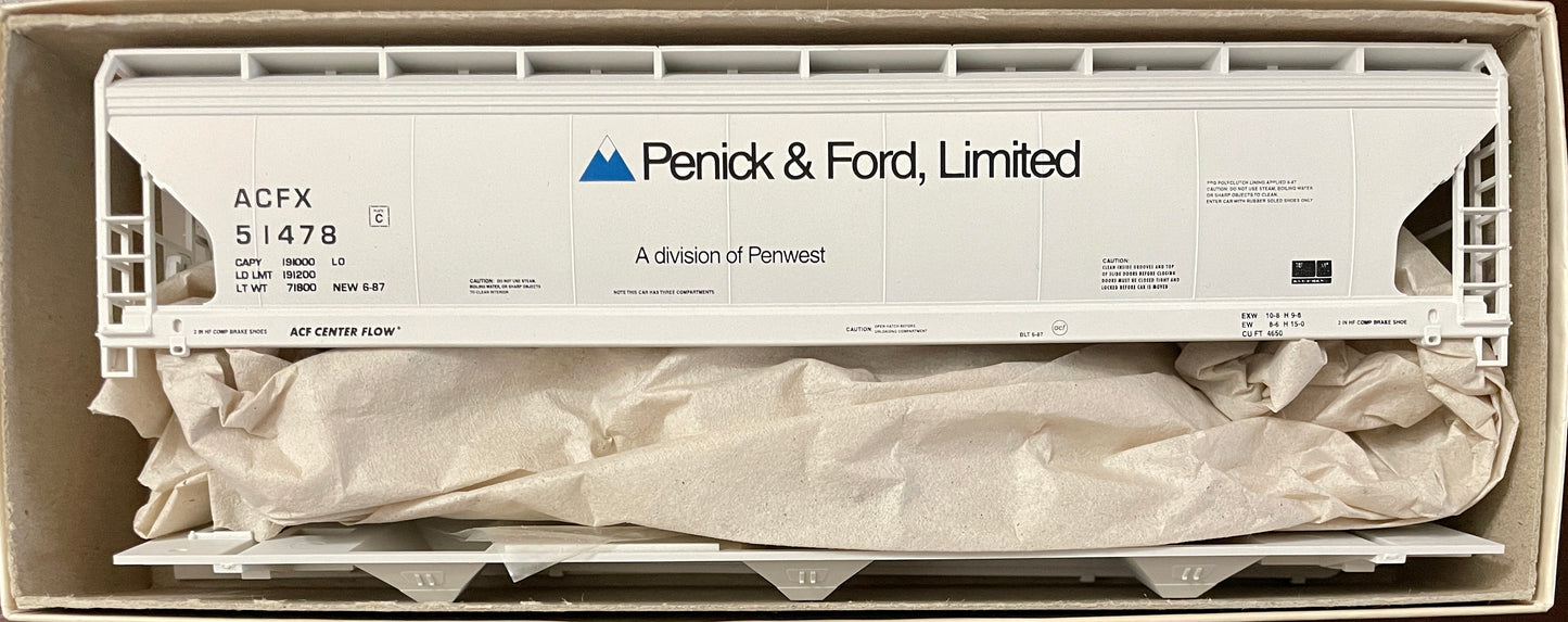 ACCURAIL ACF COVERED HOPPER KIT- PENICK & FORD (ACU1566)