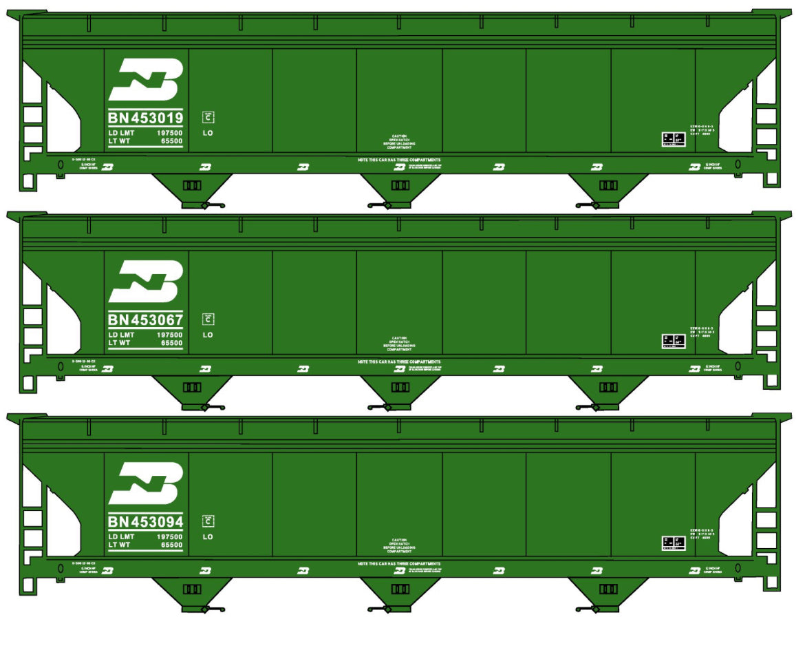 ACCURAIL LIMITED RUN CVD HOPPER SET (3 KITS)- BN ACF