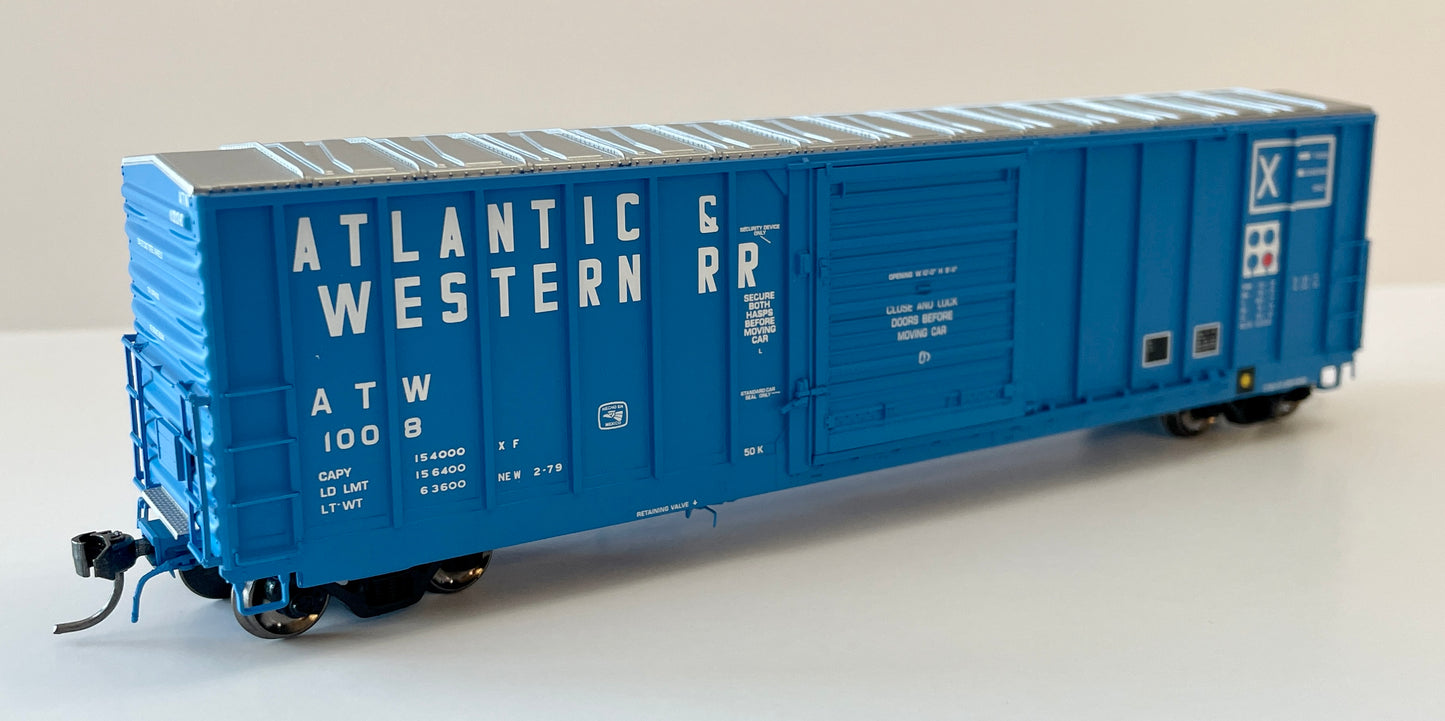 ATLAS  MASTER CNFC 5000 BOX CAR- ATLANTIC AND & WESTERN #1024