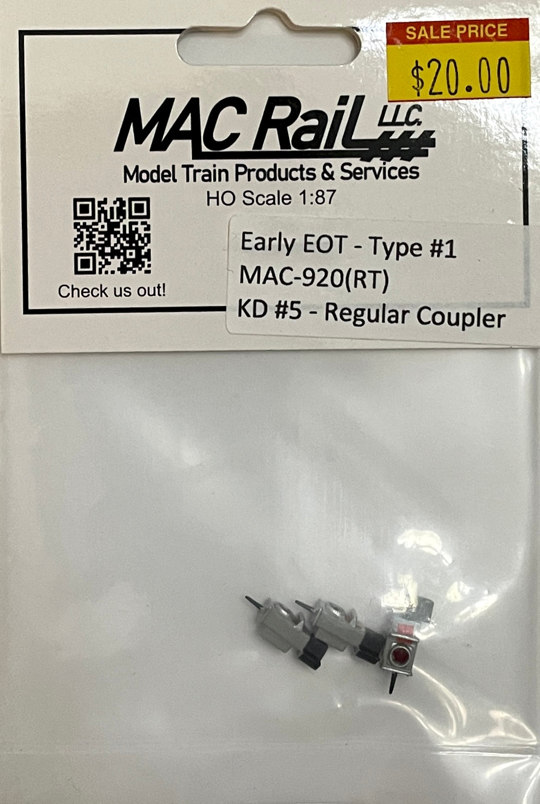 MACrail EARLY EOT TYPE 1 3 PK MAC920RT