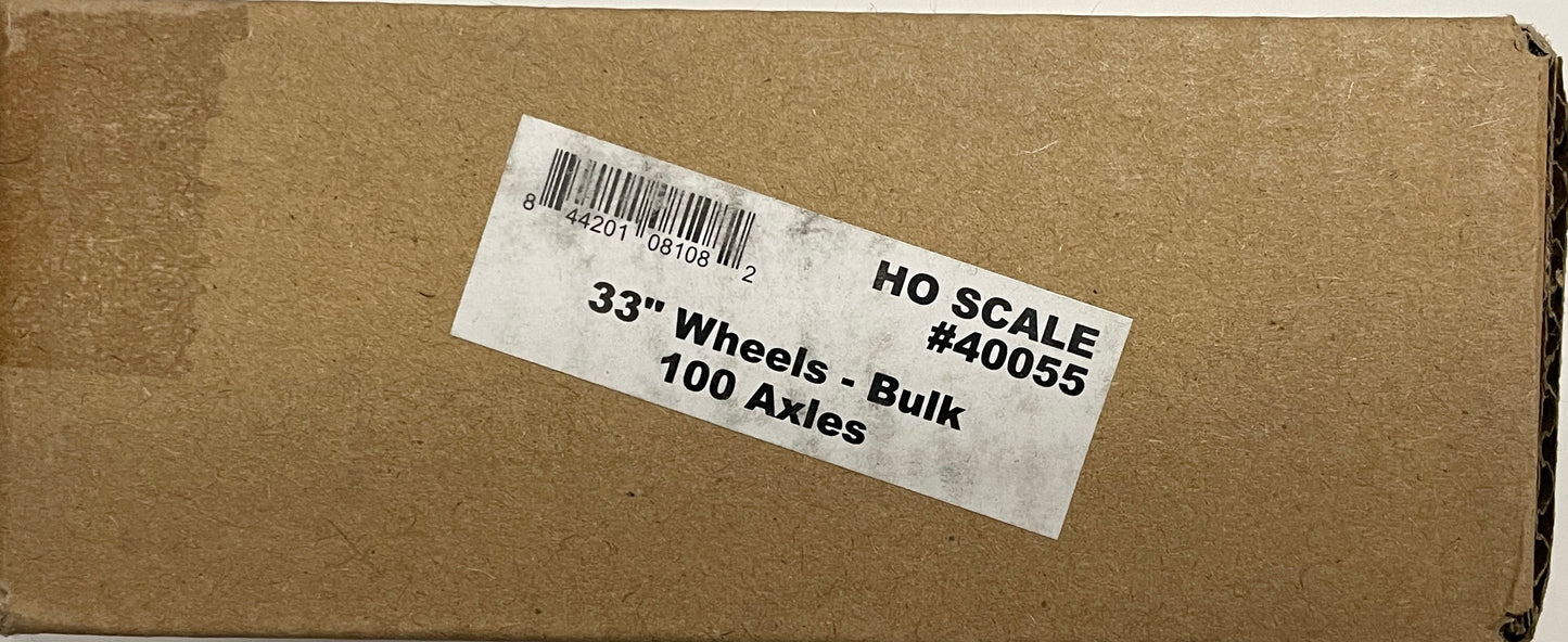 INTERMOUNTAIN 33" WHEEELSETS 100 AXLE BULK PACK