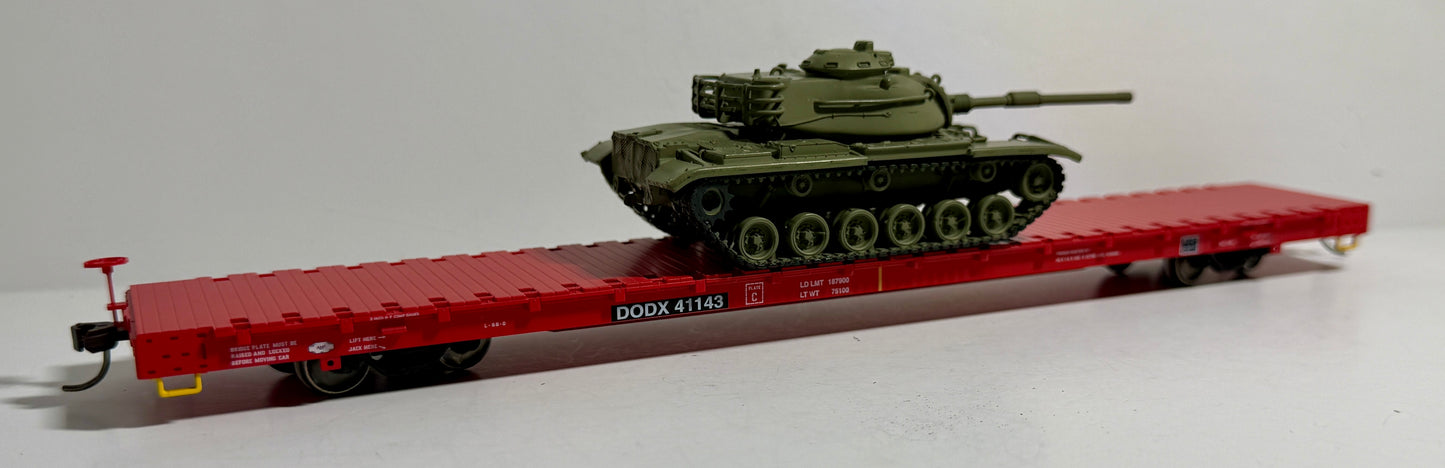 ATLAS TRAINMAN 68' FLAT CAR - DODX