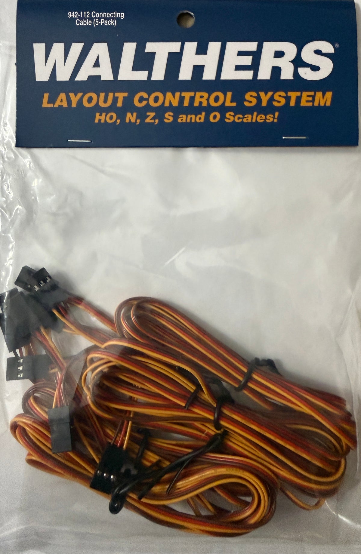 WALTHERS LAYOUT CONTROL SYSTEM - CONNECTING CABLE (5 PACK)