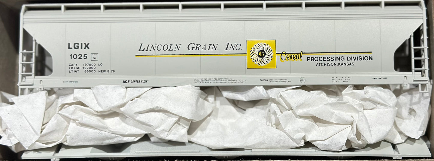 ACCURAIL ACF 3-BAY COVERED HOPPER - LINCOLN GRAIN INC (LGIX)