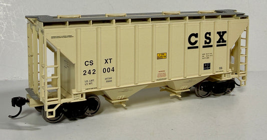 WALTHERS MAINLINE 37' 2980 CUFT 2 BAY COVERED HOPPER - CSX
