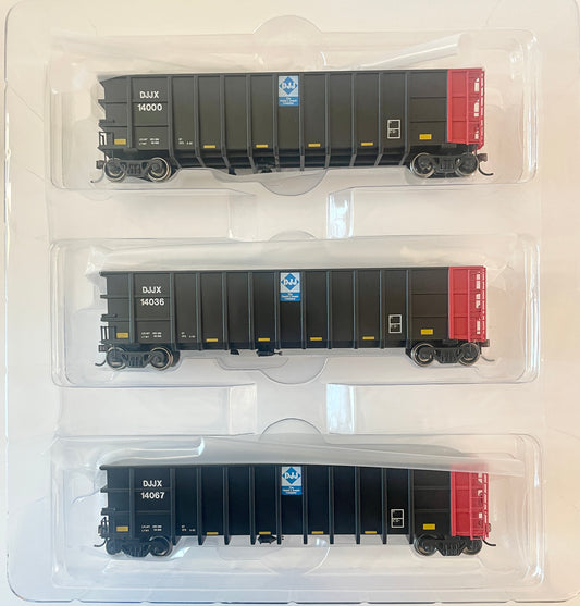 ATHEARN RTR 50' THRALL HIGH SIDE COAL GONDOLA - DAVID J JOSEPH COMPANY (3 PACK)