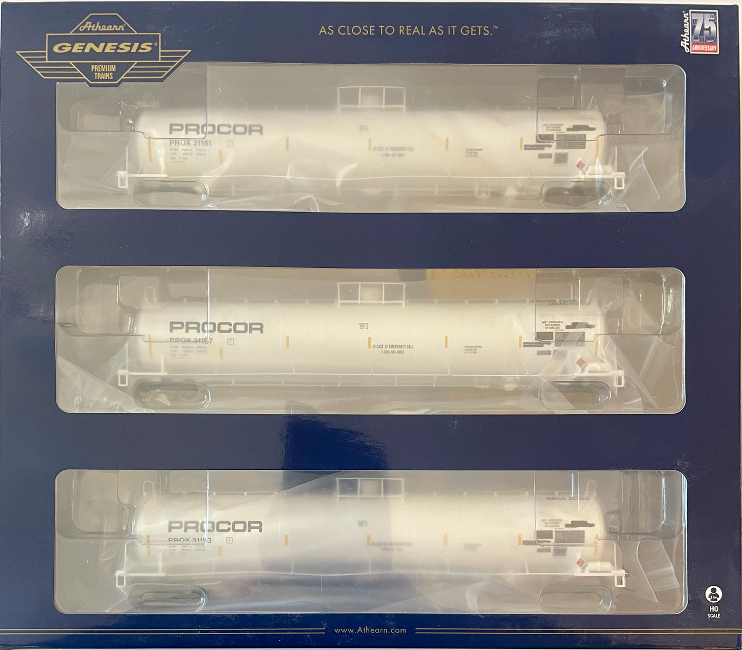 ATHEARN GENESIS 33,000 GALLON LPG TANK CAR - PROCOR