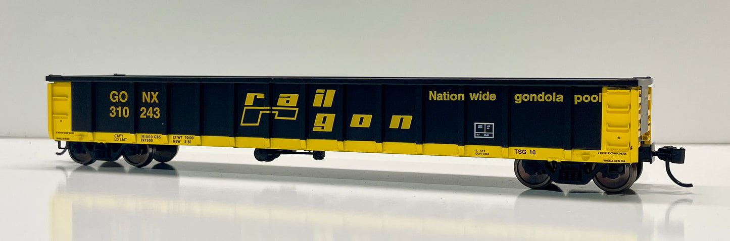 WALTHERS MAINLINE 53' RAILGON GONDOLA (GONX)