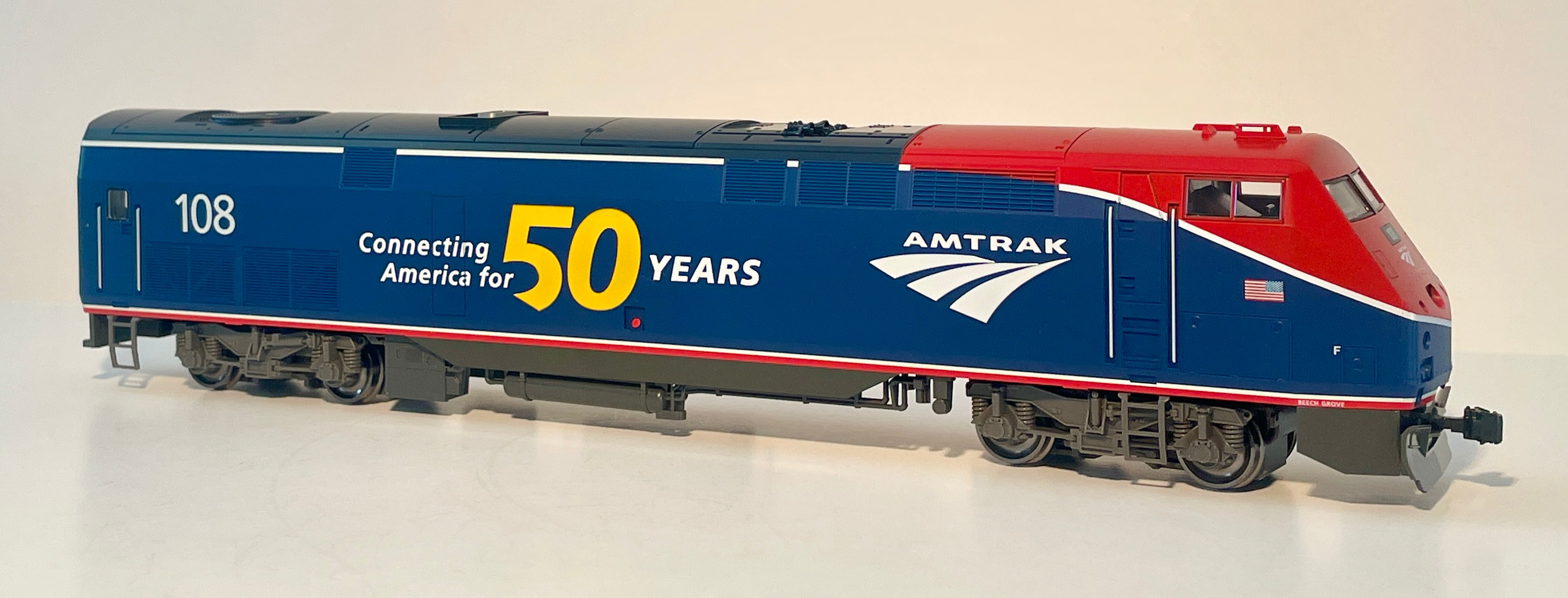 Phase 108 KATO GE AMTRAK P42 PHASE VI W/ 50TH ANNIVERSARY LOGO #108 – Makin' Tracks