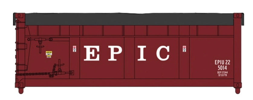 ATLAS MASTER 8 1/2' WASTE CONTAINER 6 PACK - EPIC RED (EPIU) SET 2 [5068, 5093, 5111, 5156, 5178, 5205]