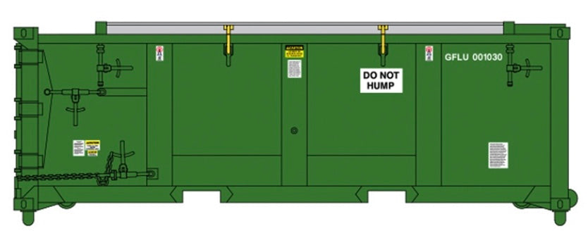 ATLAS MASTER 8 1/2' WASTE CONTAINER 6 PACK - GREENFIELD LOGISTICS (GFLU) SET 1 [001005, 001011, 001020, 001032, 001041, 001069]