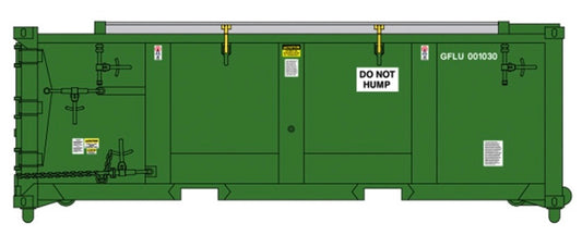 ATLAS MASTER 8 1/2' WASTE CONTAINER 6 PACK - GREENFIELD LOGISTICS (GFLU) SET 1 [001005, 001011, 001020, 001032, 001041, 001069]