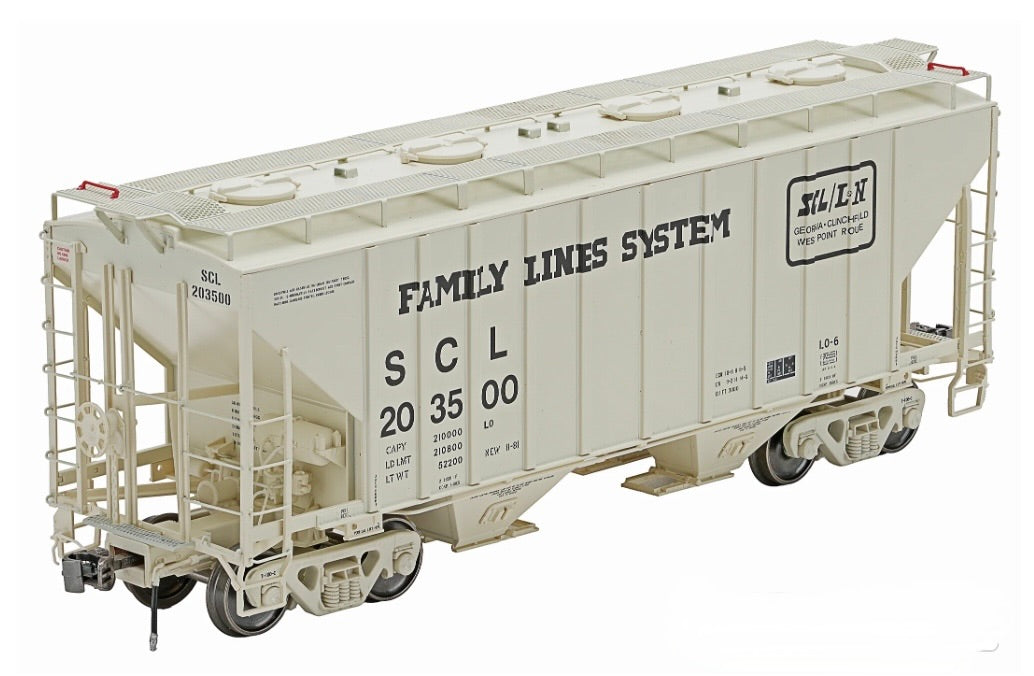 CLASS ONE MODEL WORKS PS 3000CD COVERED HOPPER - FAMILY LINES (SCL)