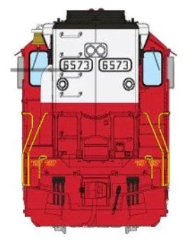 RAPIDO GP40 DC/DCC/LOK SOUND - CSX (WESTERN MARYLAND PATCH)