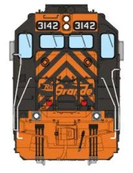 RAPIDO GP40 DC/DCC/LOK SOUND - D&RGW (LARGE LOGO)