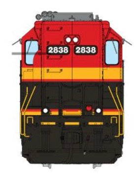 RAPIDO GP40 DC SILENT - KANSAS CITY SOUTHERN (SOUTHERN BELLE)