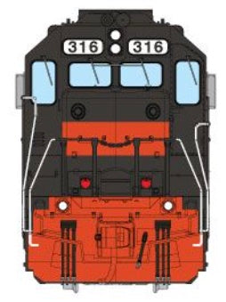 RAPIDO GP40 DC/DCC/LOK SOUND - GUILFORD (MEC)