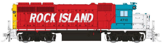 RAPIDO GP40 DC SILENT - ROCK ISLAND (MAROON & BLUE)