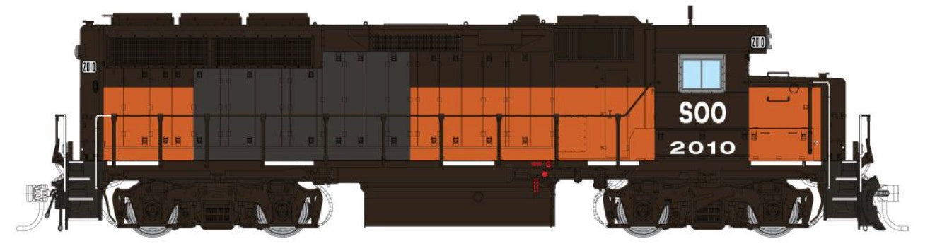RAPIDO GP40 DC/DCC/LOK SOUND - SOO LINE