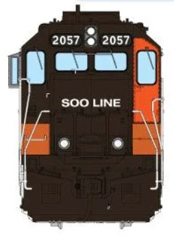 RAPIDO GP40 DC/DCC/LOK SOUND - SOO LINE
