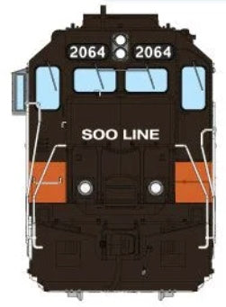 RAPIDO GP40 DC/DCC/LOK SOUND - SOO LINE