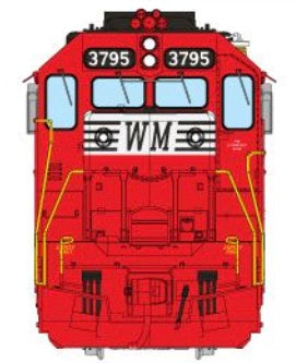 RAPIDO GP40 DC/DCC/LOK SOUND - WESTERN MARYLAND