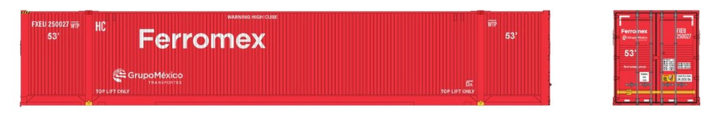 RAPIDO 53' OUTSIDE BRACED CONTAINER 2 PACK - FERROMEX (RED)