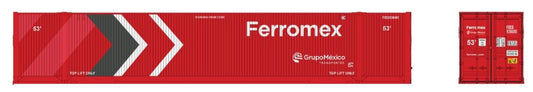 RAPIDO 53' OUTSIDE BRACED CONTAINER 2 PACK - FERROMEX (RED/GREY/WHITE)
