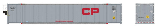 RAPIDO 53' SMOOTHSIDE CONTAINER 2 PACK - CANADIAN PACIFIC (GREY/RED)