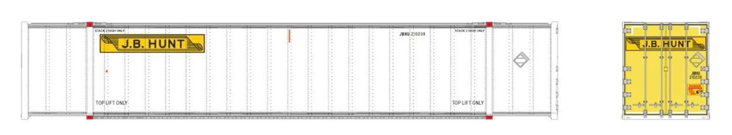 RAPIDO 53' SMOOTHSIDE CONTAINER 2 PACK - JB HUNT (EARLY)