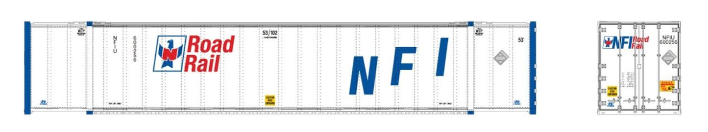 RAPIDO 53' SMOOTHSIDE CONTAINER 2 PACK - NFI ROADRAIL