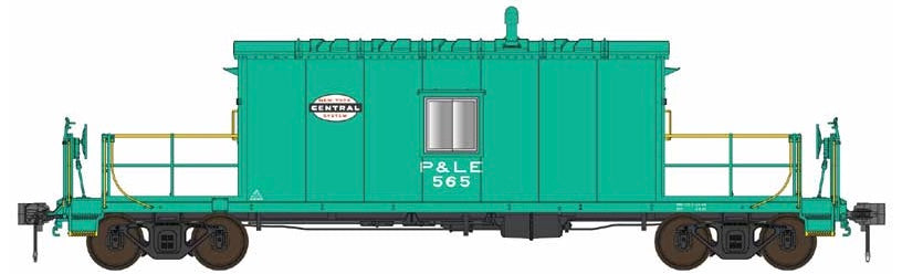 ENGLISH'S N9 TRANSFER CABOOSE - PITTSBURGH & LAKE ERIE