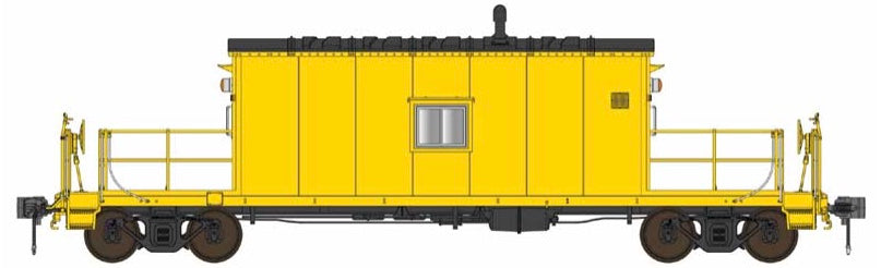 ENGLISH'S N9 TRANSFER CABOOSE - YELLOW (UNLETTERED W/ FLASHING FRA LIGHT)