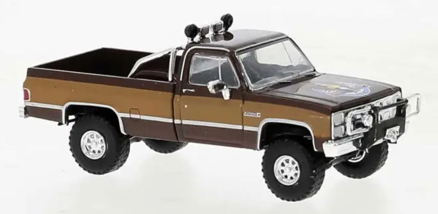 BREKINA 81 GMC SIERRA GRANDE PICK UP - BROWN/GOLD