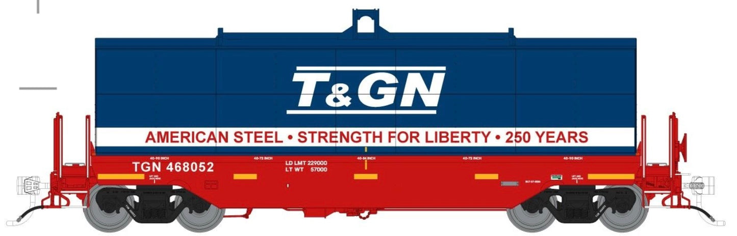 RAPIDO/HOME SHOPS GREENBRIER TRANSVERSE COIL CAR - TEXAS & GREAT NORTHERN (AMERICA 250)
