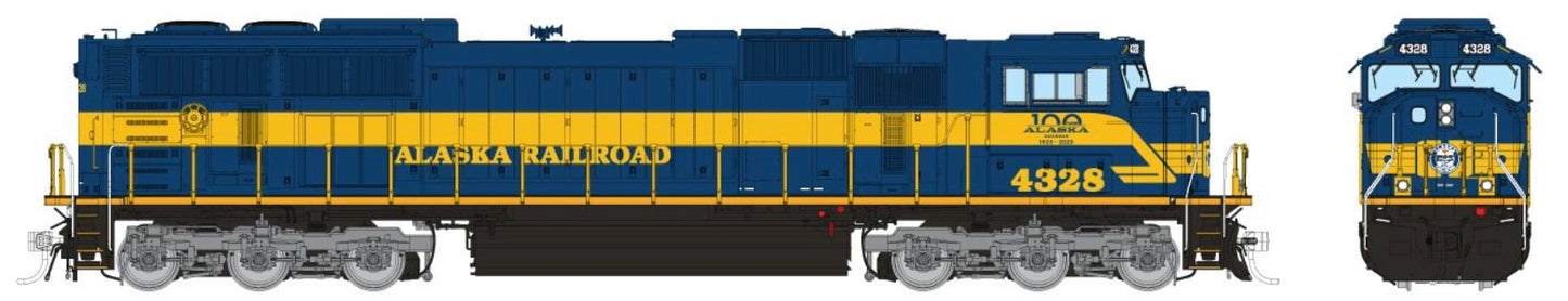RAPIDO SD70MAC (FLARED RADIATORS) DCC/SOUND - ALASKA RAILROAD ANNIVERSARY SCHEME