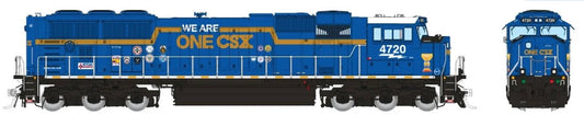 RAPIDO SD70AC REBUILD (FLARED RADIATORS) DCC/SOUND - CSX "WE ARE ONE"