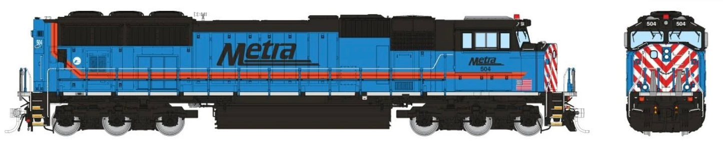 RAPIDO SD70MACH DCC/SOUND - METRA