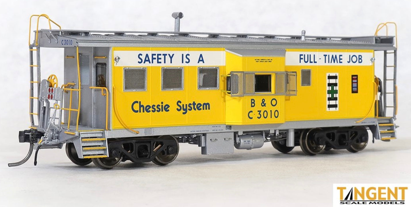 TANGENT INTERNATIONAL CAR COMPANY I-18 BAY WINDOW CABOOSE - CHESSIE SYSTEM SAFETY