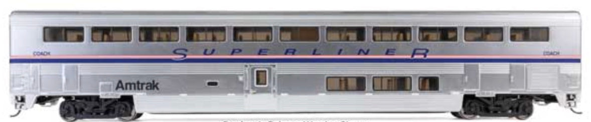 WALTHERS PROTO BOMBARDIER SUPERLINER II COACH (LIGHTED) - AMTRAK PHASE IV