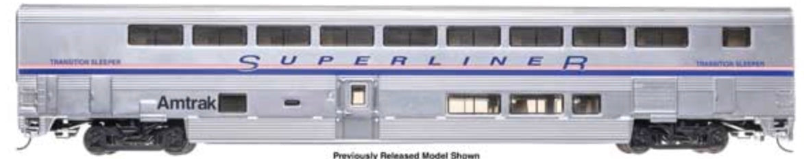 WALTHERS PROTO BOMBARDIER SUPERLINER II TRANSITION SLEEPER (LIGHTED) - AMTRAK PHASE IV
