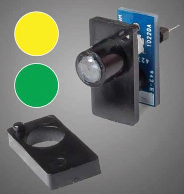 WALTHERS LAYOUT CONTROL SYSTEM - DUAL COLOR LED FASCIA INDIATOR (YELLOW/GREEN)