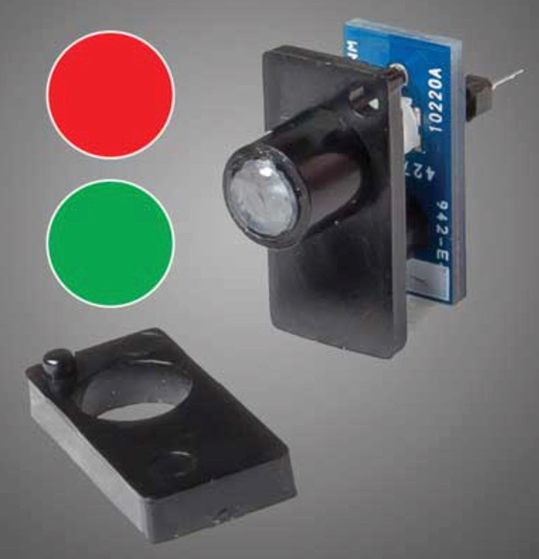 WALTHERS LAYOUT CONTROL SYSTEM - DUAL COLOR LED FASCIA INDICATOR (RED/GREEN)