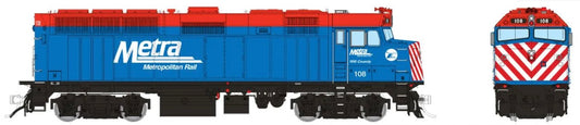 RAPIDO F40PH DCC/LOK SOUND - METRA (BLUE SCHEME)