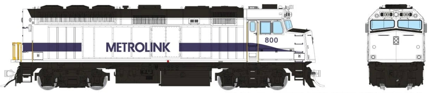 RAPIDO F40PH DCC READY - METROLINK