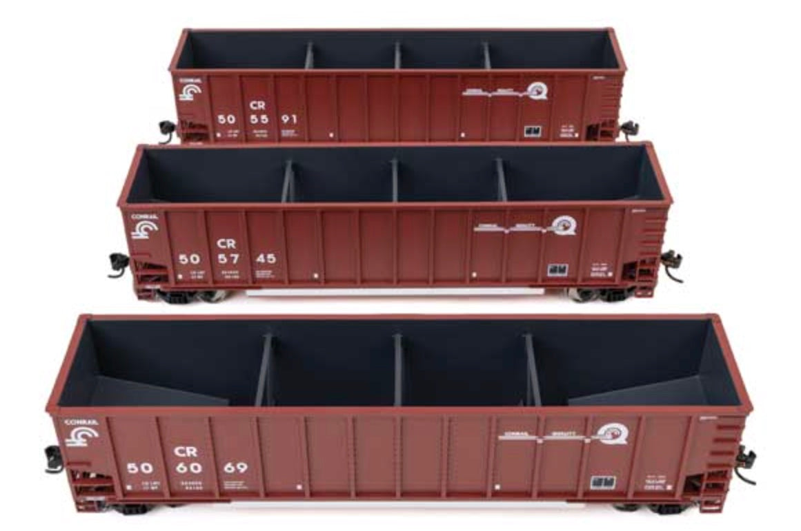 WALTHERS MAINLINE BETHGON COAL HOPPER 3 CAR SET - CONRAIL