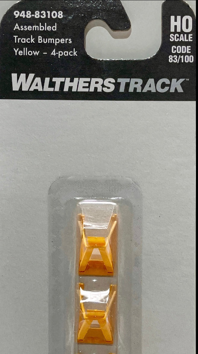 WALTHERS SIDING BUMPER - YELLOW